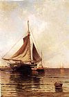 Boats Canvas Paintings - Oyster Boats